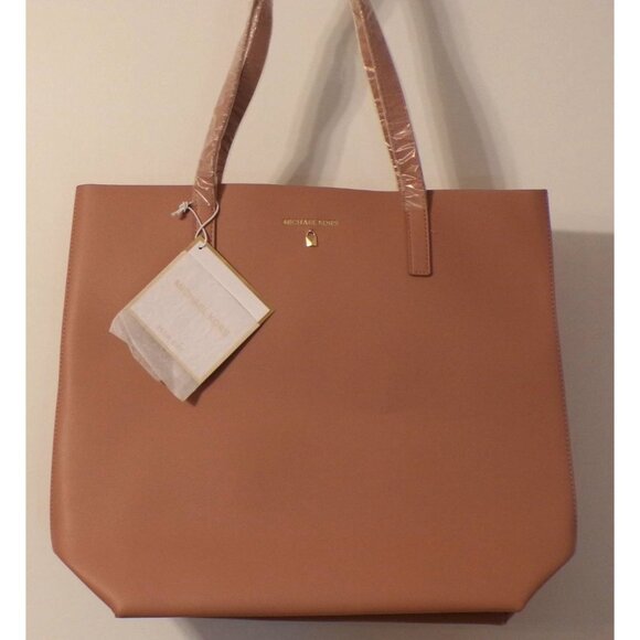 MICHAEL Michael Kors Perfume Pink Faux Leather Gift Tote Shoulder Bag Large - Picture 2 of 7